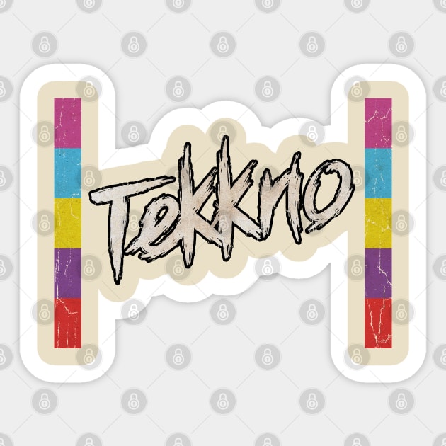 Tekkno Vintage Sticker by KURANG MANIS